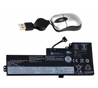 Amsahr 01AV421-05 - Batería de reemplazo para Lenovo 01AV421, Lenovo ThinkPad T470 (Incluye Mini ratón óptico) Color Gris