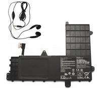 Amsahr B21N1506-03 - Batería de reemplazo para ASUS B21N1506, EeeBook E502MA-XX0016D, XX0020H, 0B200-01430600 (Incluye Auricular estéreo) Color Gris