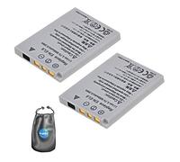 amsahr - Batería para cámara Digital y videocámara Nikon EN EL8 Coolpix P1, S1..S9 Pack-2 (Incluye Funda para Accesorios)