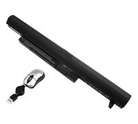 Amsahr BATTV00L6-05 - Batería de reemplazo para BenQ BATTV00L6, Joybook Lite U102-M10, U107-WC01 (Incluye Mini ratón óptico) Color Gris
