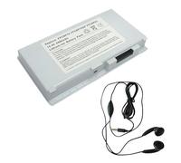 Amsahr BP83-03 - Batería de reemplazo para Fujitsu BP83, FMV-BIBLO NB90K-T, NB90K-TS, NC13D (Incluye Auricular estéreo) Color Gris