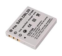 Amsahr Grade A de Celdas de batería (1200 mAh, 3.7 V) para SANYO DB L20 Gris