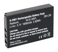 Amsahr Grade A de Celdas de batería (2000 mAh, 3.7 V) para Kodak Gris