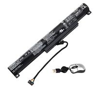 Amsahr L14S3A01-05 - Batería de reemplazo para Lenovo L14S3A01, 100-15 100-15IBY, L14C3A01 (Incluye Mini ratón óptico) Color Gris