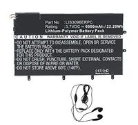 Amsahr LIS3096ERPC-03 - Batería de reemplazo para Sony LIS3096ERPC, Sony SGP321, SO-03E, Xperia Tablet Z (Incluye Auricular estéreo) Color Gris