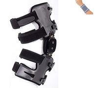 Amsahr médico ortopédico Descargador de ángulo ajustable de la OA de la rodilla Dolor Brace | Banda reloj de clavija incluida la rodilla apoyo de la ayuda -Izquierda pierna- universal 35-45cm-