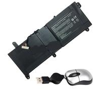 Amsahr P640BAT3-05 - Batería de reemplazo para Clevo P640BAT-3, Thunderobot ST-R1, 6-87-P640S-4231A (Incluye Mini ratón óptico) Color Gris