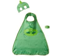 amscan 10132446 Juego de disfraz de capa verde con máscaras de PJ Gekko diseño, 4-8 años-1 pieza