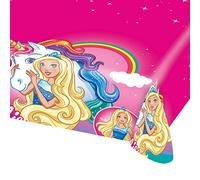 amscan 11012123 Barbie Dreamtopia - Mantel de plástico Rosa, 1 Unidad