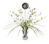 Amscan 110294 33 cm Gold Celebration 40th Centrepiece Spray by Amscan