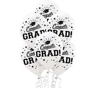 Amscan 110490.08 - Decoración de fiesta de plástico, color blanco, 15 unidades, globos de 12 pulgadas