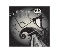 amscan 16 Servilletas Pesadilla Antes de Navidad 33 x 33 cm