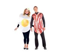 amscan 2 trajes de pareja, jamón y huevo, multicolor, talla media/grande (844276) , color/modelo surtido