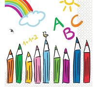 amscan 20 servilletas de comienzo escolar ABC