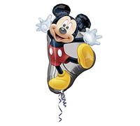 Amscan Globo de aluminio Super Shape Micky 55 x 78 cm – helio para decoración de cumpleaños