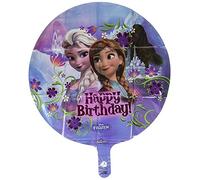 Amscan 2900901 - Globo foil estándar Frozen Happy Birthday, diámetro aprox. 43 cm, globo de helio, cumpleaños, decoración