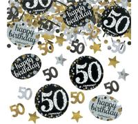 Amscan 360191 - Confeti para celebración de 50 cumpleaños, 34 g, color dorado