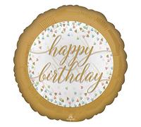 Amscan 3717701 Happy Birthday Pastel Confetti - Globo de plástico , color/modelo surtido