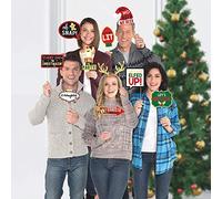 amscan 3900391 - Kit de Accesorios para Fotos, diseño de Palabras navideñas