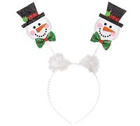 amscan 397672-55 Diadema Muñeco de Nieve de Navidad, Value, Multicolor, M