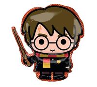 Amscan 4042175 - Globo de plástico Super Shape Harry Potter, 48 x 78 cm, globo de helio, Hogwarts, cumpleaños, fiesta temática