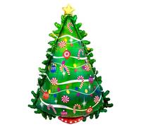 Amscan 4042675 Super Shape - Globo de Navidad con forma de árbol de Navidad, multicolor, talla única