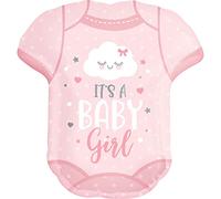Amscan 4191301 It's a Baby Girl - Mameluco con forma de globo (1 unidad)