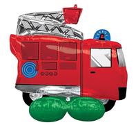 Amscan 4280811 4280811-Fire Truck Airloonz Foil Balloon-50, Multi