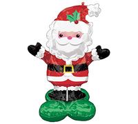 amscan 4295211 - Airloonz: Globo de Navidad de Papá Noel P70 (101 cm x 134 cm)