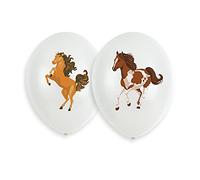 amscan 6 globos de látex Pony Caballos Flores 27,5 cm