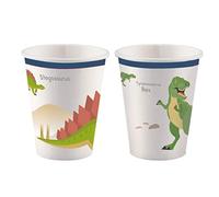 amscan 8 tazas de dinosaurios alegres