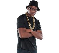 amscan 842109 Rapper - Accesorio para adultos, color negro, 1 kit, multicolor