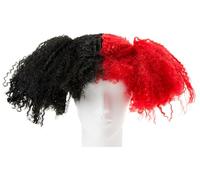 Amscan 845798-55 - Peluca Jesterina, pelo sintético, payaso, arlequín, pelo crepado, adulto, mujer, carnaval, Halloween, fiesta temática
