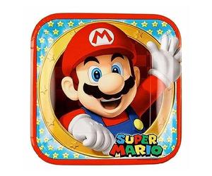 amscan 9901535-66 Juego de 52 Platos Super Mario para 16 niños