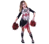amscan 9902692 Disfraz de animadora zombi para niños, disfraz de Halloween para escuela secundaria (9-10 años)