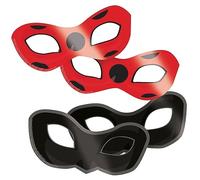 amscan 8 Máscaras de cartón Ladybug