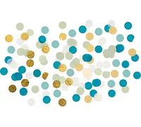 amscan- Frank Flechtwaren - Confeti Decorativo, Color Dorado (10022668)