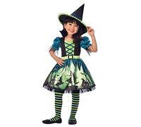 amscan 9903410 - Disfraz de bruja Hocus Pocus, para niñas de 3 a 4 años, color verde