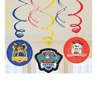 Amscan Decoración temática 9903833 – Decoraciones remolino Paw Patrol 2018, 6 piezas, colorida