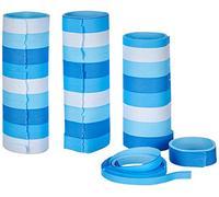amscan 9904634 - Serpentinas Sky Blue, 3 Rollos con 18 Tubos Cada uno, decoración, Fiesta temática, Carnaval