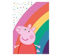 amscan Vajilla y accesorios de Peppa Pig, dibujo animado, multicolor, 1 count (pack of 8) (9906335)