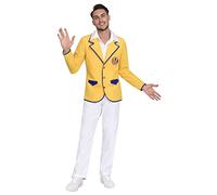 amscan 9906456 - Disfraz de hombre festivo para hombre, abrigo amarillo, talla L