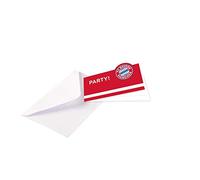 amscan 9906515 FC Bayern Múnich - Tarjetas de invitación con Sobres, 8 Unidades, tamaño 13,9 x 8 cm, Tarjeta Plegable de Papel, Fiesta, cumpleaños