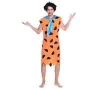 amscan 9906704 Disfraz oficial de Fred Flinstones para hombre adulto (XL)