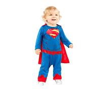Amscan 9906712 - Disfraz oficial de Warner Bros. de Superman para niños pequeños (6-12 meses)