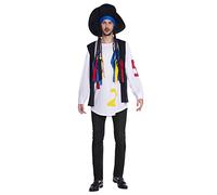 Amscan 9906857 - Disfraz de ícono pop de los años 80 para hombre, talla M