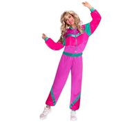 amscan 9906985 - Traje de chándal para mujer, talla 14-16, color rosa