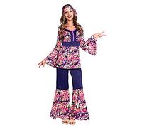 amscan-9907003 Disfraz de pollito hippy para mujer, talla 16-18, color rosa, (9907003)