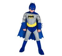 amscan 9908381 Batman Muscle Chest Costume, azul, gris