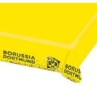 Amscan 9908530 - Mantel BVB, tamaño 120 x 180 cm, de plástico, diseño del Borussia Dortmund